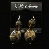 Mi Amore Dangle-Earrings Gold-Tone/Black