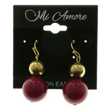 Mi Amore Dangle-Earrings Gold-Tone/Purple