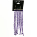 Mi Amore Dangle-Earrings Silver-Tone/Purple