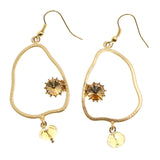 Mi Amore Dangle-Earrings Gold-Tone