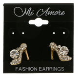 Mi Amore High Heel Post-Earrings Gold-Tone