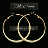 Mi Amore Hoop-Earrings Gold-Tone/White