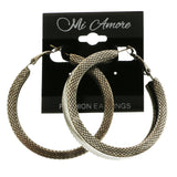 Mi Amore Hoop-Earrings Silver-Tone