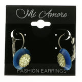 Mi Amore Dangle-Earrings Silver-Tone/Blue