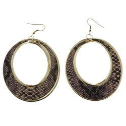 Mi Amore Snake Skin Dangle-Earrings Silver-Tone/Purple