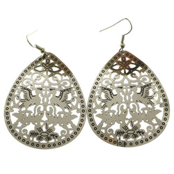 Mi Amore Dove Dangle-Earrings Silver-Tone