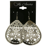 Mi Amore Dove Dangle-Earrings Silver-Tone