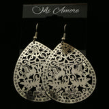 Mi Amore Dove Dangle-Earrings Silver-Tone