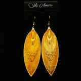 Mi Amore Dangle-Earrings Gold-Tone