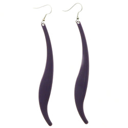 Mi Amore Dangle-Earrings Silver-Tone/Purple