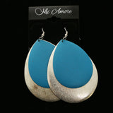 Mi Amore Dangle-Earrings Silver-Tone/Blue