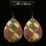 Mi Amore Dangle-Earrings Silver-Tone/Multicolor