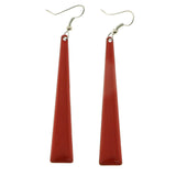 Mi Amore Dangle-Earrings Silver-Tone/Red