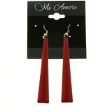 Mi Amore Dangle-Earrings Silver-Tone/Red