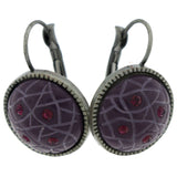 Mi Amore Dangle-Earrings Silver-Tone/Purple