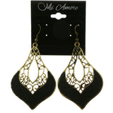 Mi Amore Dangle-Earrings Gold-Tone/Black