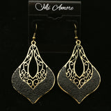 Mi Amore Dangle-Earrings Gold-Tone/Black