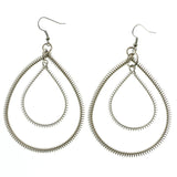 Mi Amore Spring Wrapped Dangle-Earrings Silver-Tone