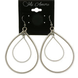 Mi Amore Spring Wrapped Dangle-Earrings Silver-Tone