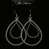 Mi Amore Spring Wrapped Dangle-Earrings Silver-Tone