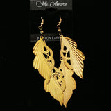 Mi Amore Dangle-Earrings Gold-Tone