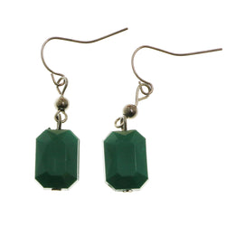 Mi Amore Dangle-Earrings Dark-Silver/Green