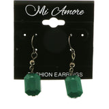 Mi Amore Dangle-Earrings Dark-Silver/Green