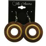 Mi Amore Dangle-Earrings Silver-Tone/Gold-Tone