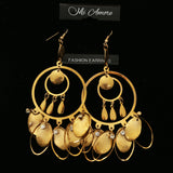 Mi Amore Dangle-Earrings Gold-Tone