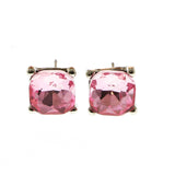 Mi Amore Post-Earrings Silver-Tone/Pink