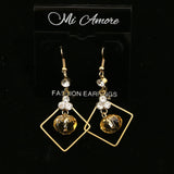 Mi Amore Dangle-Earrings Gold-Tone