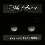 Mi Amore Post-Earrings Dark-Silver