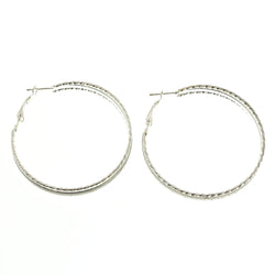 Mi Amore Hoop-Earrings Silver-Tone