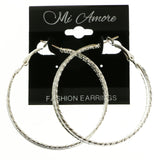 Mi Amore Hoop-Earrings Silver-Tone