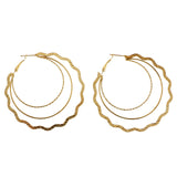 Mi Amore Hoop-Earrings Gold-Tone