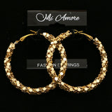 Mi Amore Hoop-Earrings Gold-Tone