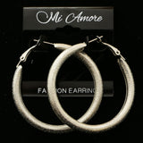 Mi Amore Hoop-Earrings Silver-Tone