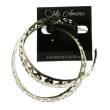 Mi Amore Hoop-Earrings Silver-Tone