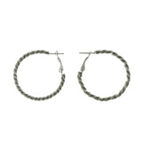 Mi Amore Hoop-Earrings Silver-Tone