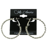 Mi Amore Hoop-Earrings Silver-Tone