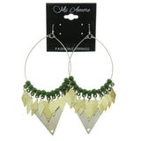 Mi Amore Drop-Dangle-Earrings Silver-Tone/Green