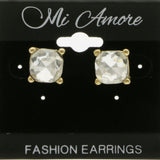 Mi Amore Post-Earrings Gold-Tone