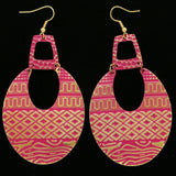 Mi Amore Drop-Dangle-Earrings Pink/Gold-Tone