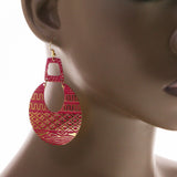 Mi Amore Drop-Dangle-Earrings Pink/Gold-Tone