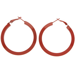Mi Amore Hoop-Earrings Red