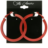 Mi Amore Hoop-Earrings Red