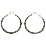 Mi Amore Hoop-Earrings Black/White