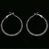 Mi Amore Hoop-Earrings Black/White