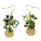 Mi Amore Drop-Dangle-Earrings Gold-Tone/Green