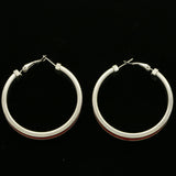 Mi Amore Hoop-Earrings Silver-Tone/Red